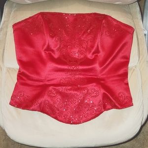 Corset, lace-up back top